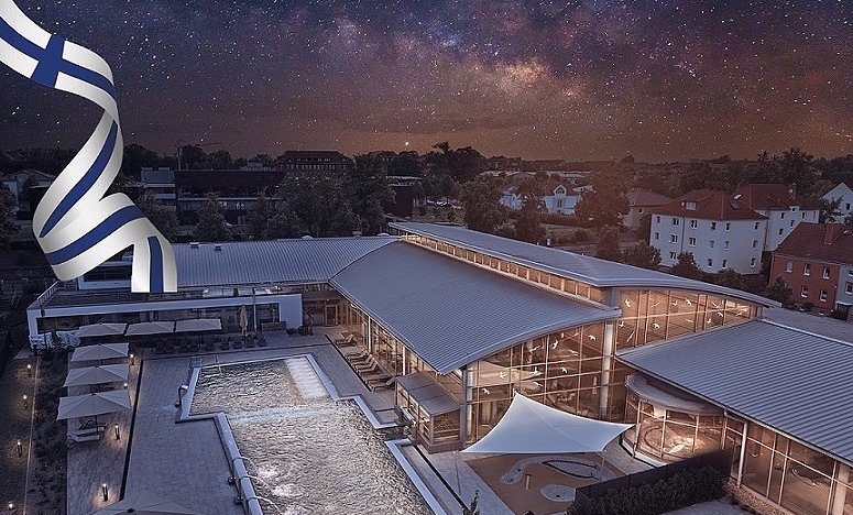 Bild: Weihnachtlicher Lichterglanz in der Friederikentherme