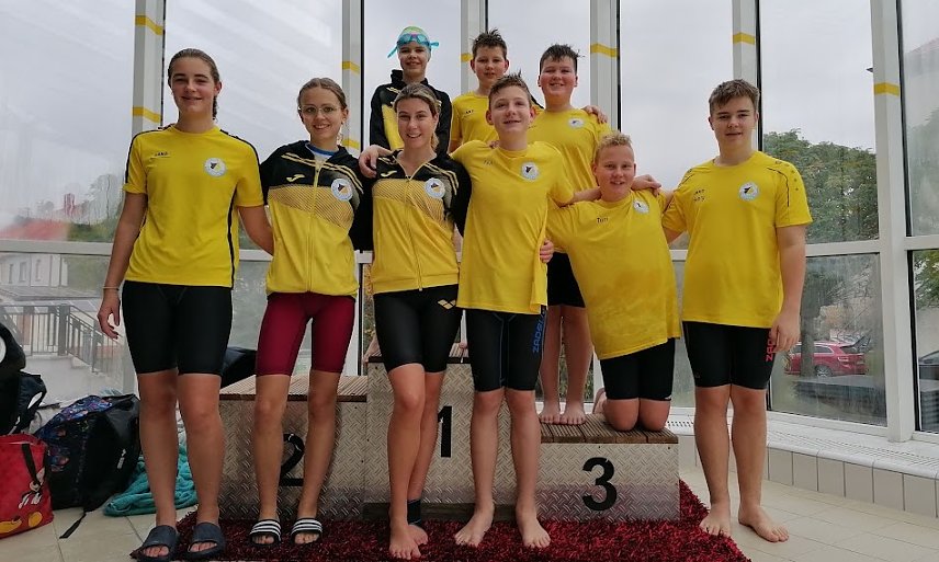 Bild: Erfolgreiche Nordh&auml;user Schwimmer in Eisleben