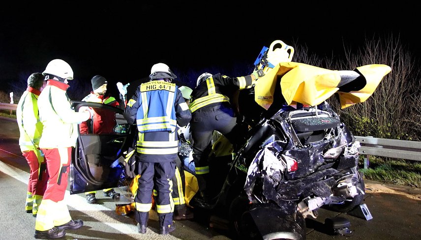 Bild: Unfall auf der A38
