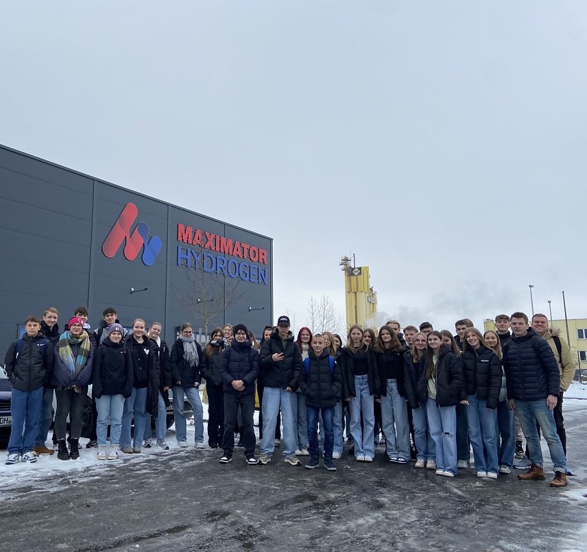 Bild: Schillers Sch&uuml;ler zu Gast bei Maximator Hydrogen