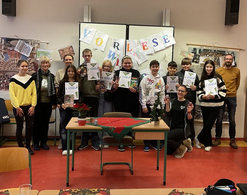 Bild: Die Leseeulen der Petersbergschule