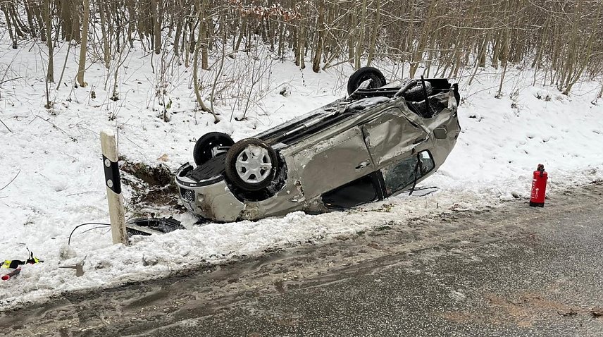 Bild: Unfall heute Mittag vor Sondershausen