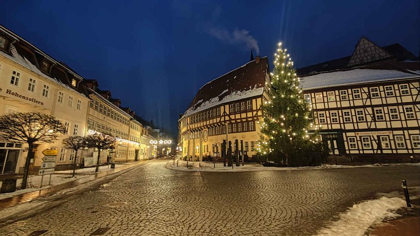 Bild: Stolberg im abendlichen Glanz