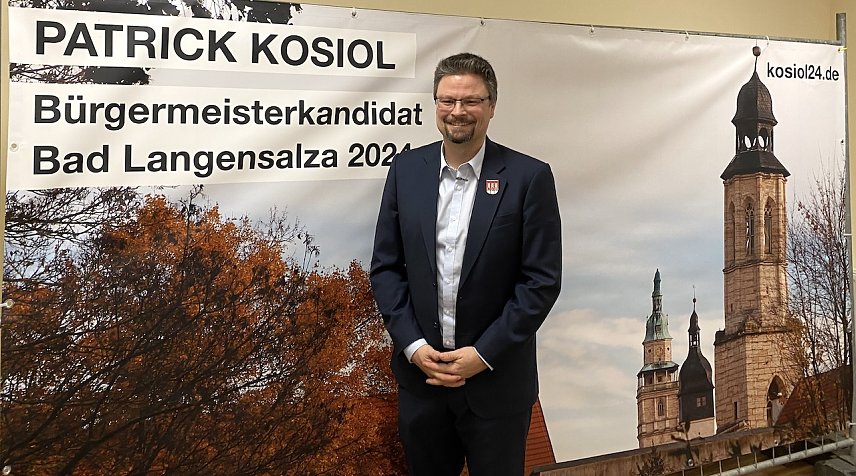 Bild: Der Bad Langensalzaer Patrick Kosiol will im Mai B&uuml;rgermeister seiner Stadt werden 