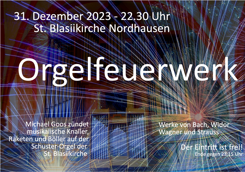 Bild: Orgelfeuerwerk in der Blasii Kirche