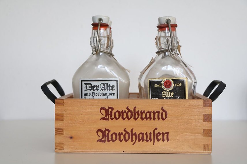 Bild: 6 Flaschen im Set gab es von Nordbrand Nordhausen.