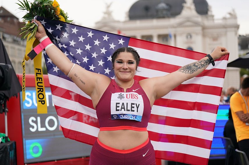 Bild: Die US Athletin Chase Ealey tritt in Nordhausen an
