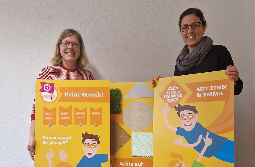 Bild: Frau Armbrecht und Frau Strache vom Jugendamt 