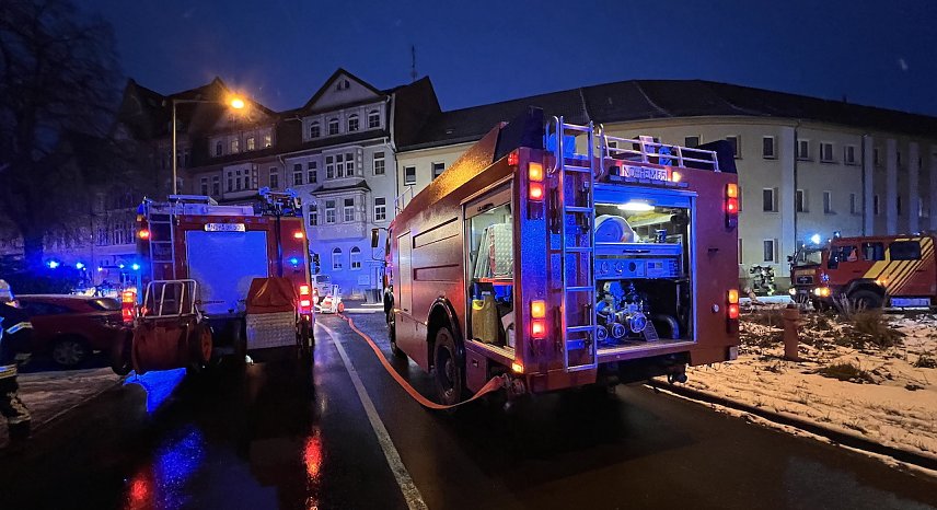 Bild: Wieder brannte in der Leimbacher Stra&szlig;e ein Haus