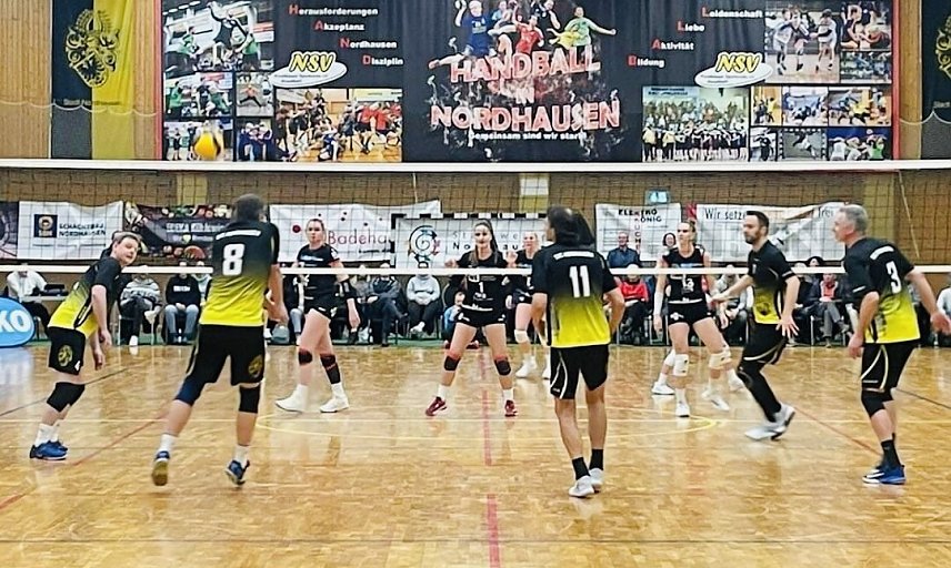 Bild: Im umk&auml;mpften Match konnten sich die Nordh&auml;user M&auml;nner mit 3:1 S&auml;tzen durchsetzen