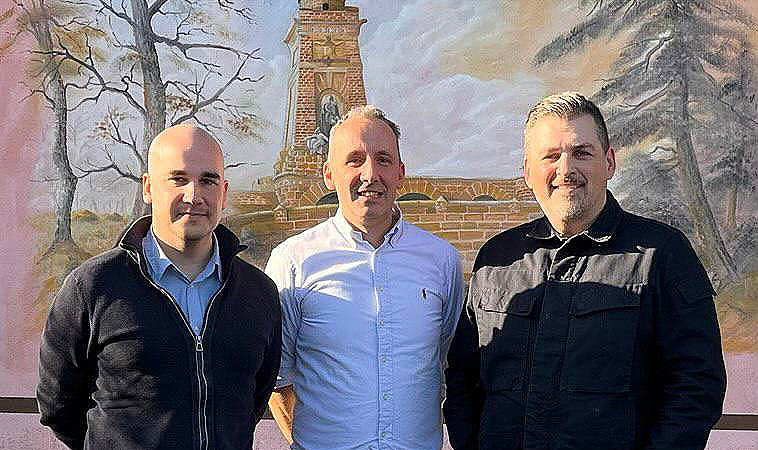 Bild: Die Kandidaten der AfD f&uuml;r den Kyffh&auml;userkreis: Robert Teske, Andreas Hartung-Schettler und Jens Cotta