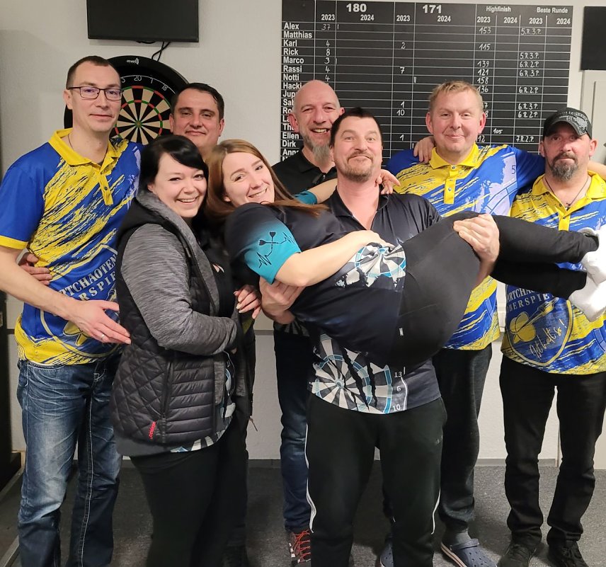 Bild: Die Dartchaoten zu Gast in Leinefelde