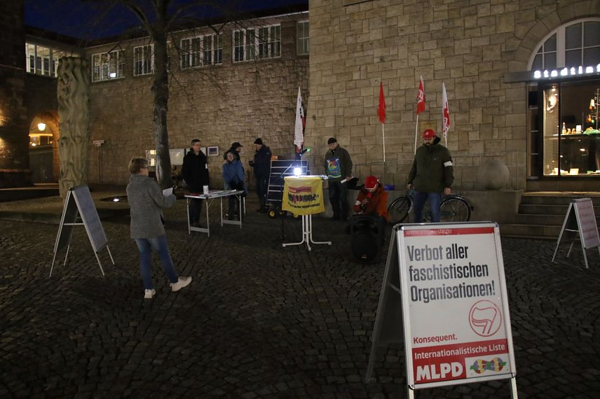 Bild: Das Aufgebot der MLPD hatte heute erste Platzwahl