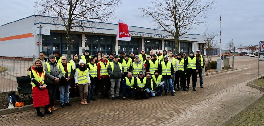 Bild: Streik bei den Verkehrsbetrieben Nordhausen