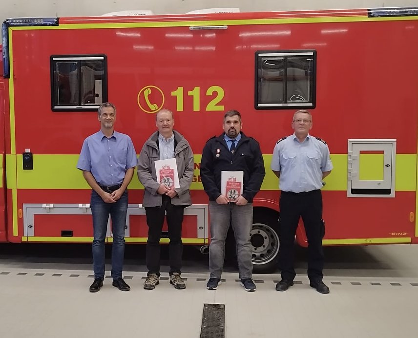 Bild: Die Stadt Nordhausen hat jetzt Partner der Feuerwehr geehrt