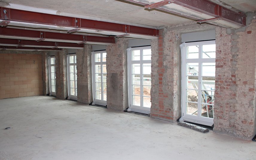 Bild: Rohbau im Erdgescho&szlig; Ferienressort SALZGUT Bad Frankenhausen