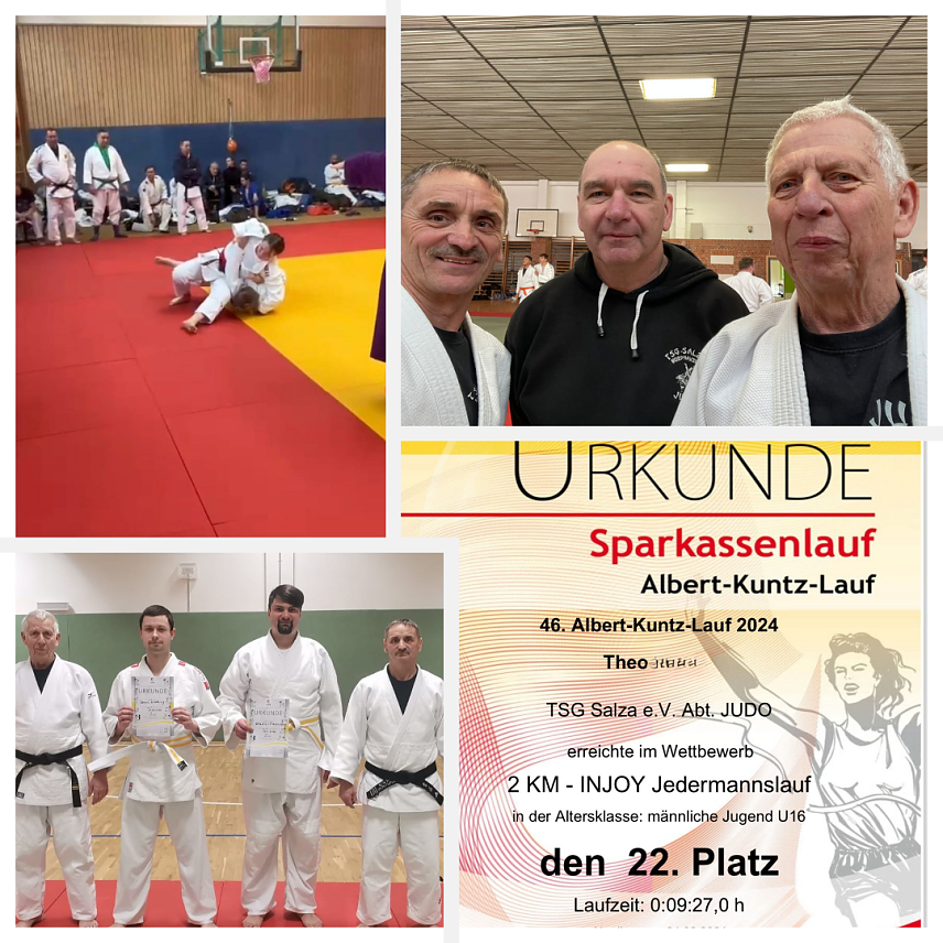 Bild: Die Judoka des TSG Salza beim Kataseminar