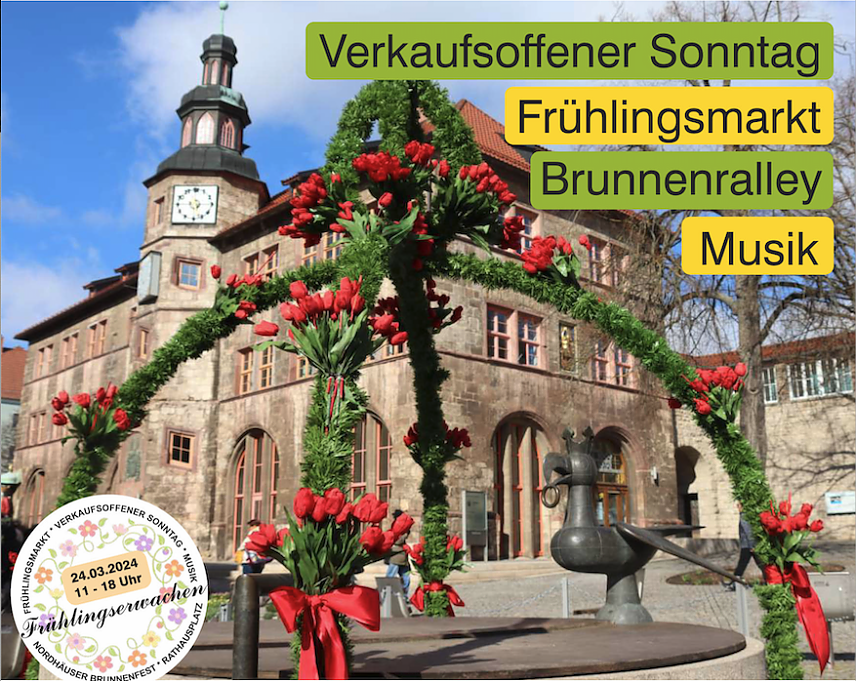 Bild: Brunnenfest und Fr&uuml;hlingsmarkt - Ende M&auml;rz hei&szlig;t Nordhausen den Fr&uuml;hling willkommen