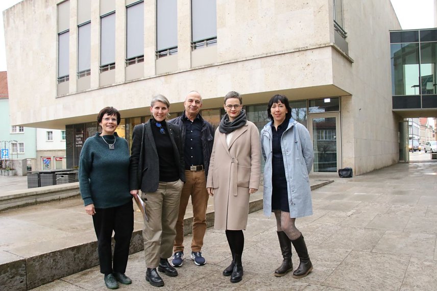 Bild: v.l.: Hildegard Seidel, Dr. Manuela Kahle, Gunnar Haase, Cornelia Pein und Claudia Neltner