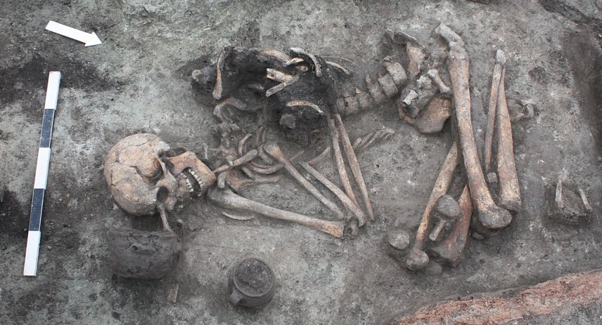 Bild: Fr&uuml;hbronzezeitliche Bestattung bei Leubingen 