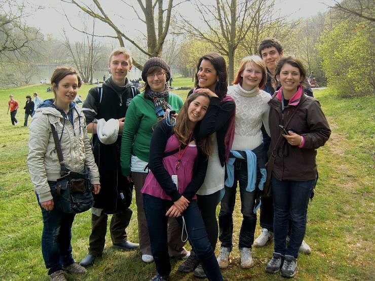Bild: Die Reisegruppe in Taize