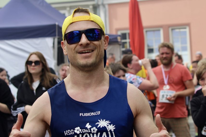Bild: Sieger M&auml;nner &uuml;ber 12,5 Kilometer bei 3T&uuml;rmelauf in Bad Langensalza wurde Rick Mokosch 