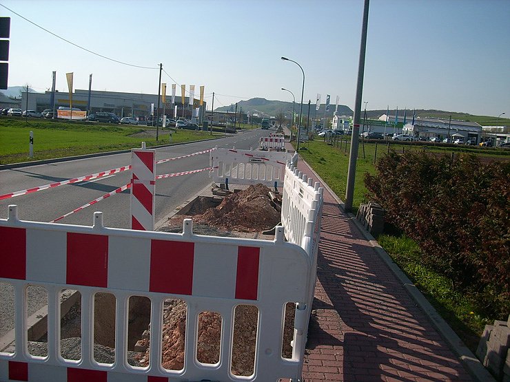 Bild: Buddelei in der Schachtstra&szlig;e