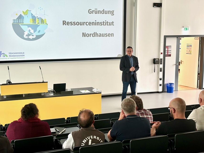 Bild:  Feierliche Gr&uuml;ndung des Ressourceninstituts Nordhausen (RESSIN) 