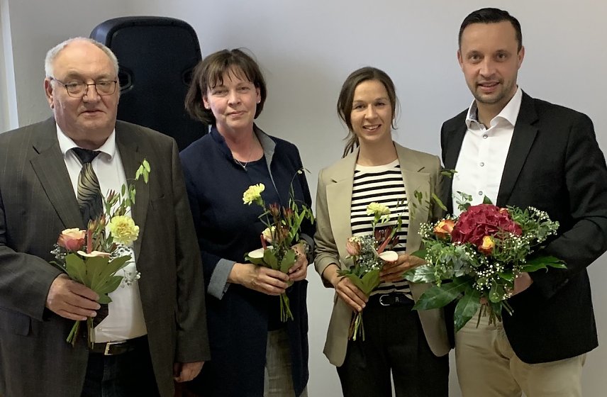 Bild: v.l.n r.: Egon Primas, Carola B&ouml;ck, Carolin Gerbothe, Ren&eacute; Fullmann