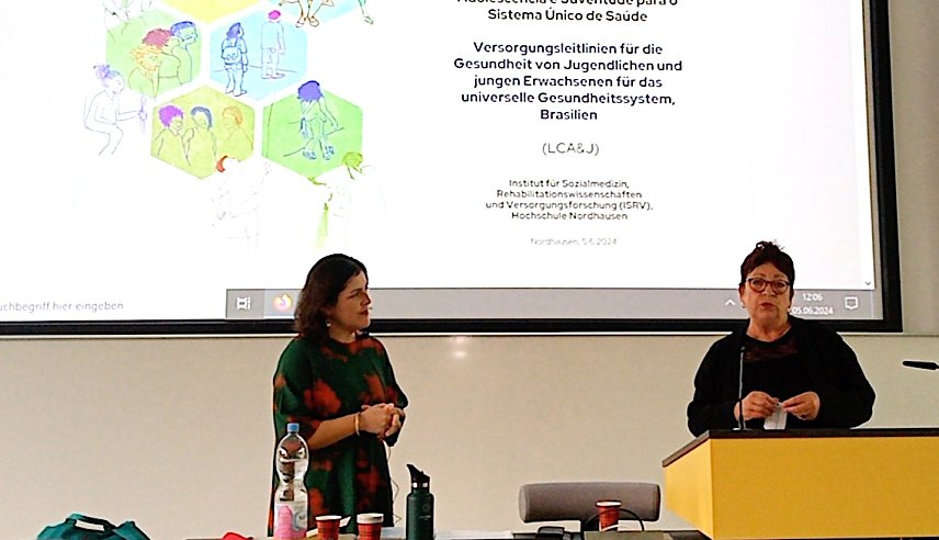 Bild: Prof. Dr. Mariana Arantes Nasser und Prof. Dr. Petra J. Brzank
