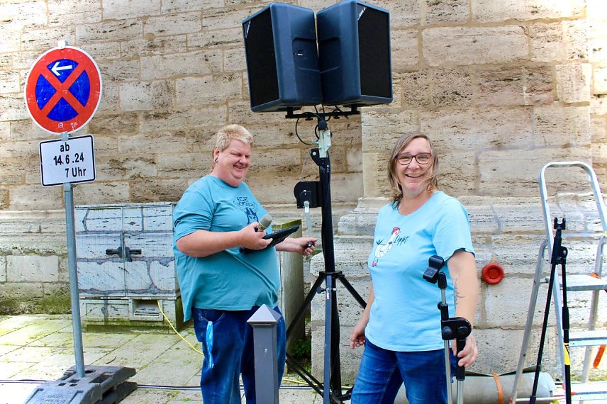 Bild: Ohne Musik und Ton geht hier gar nicht beim 211. Brunnenfest in Bad Langensalza