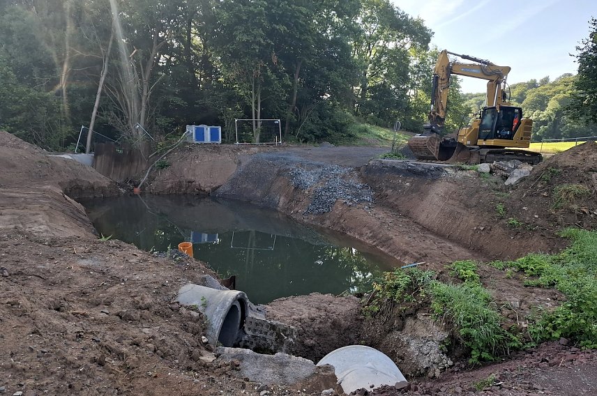 Bild: Baustelle wurde zur Pausenstelle