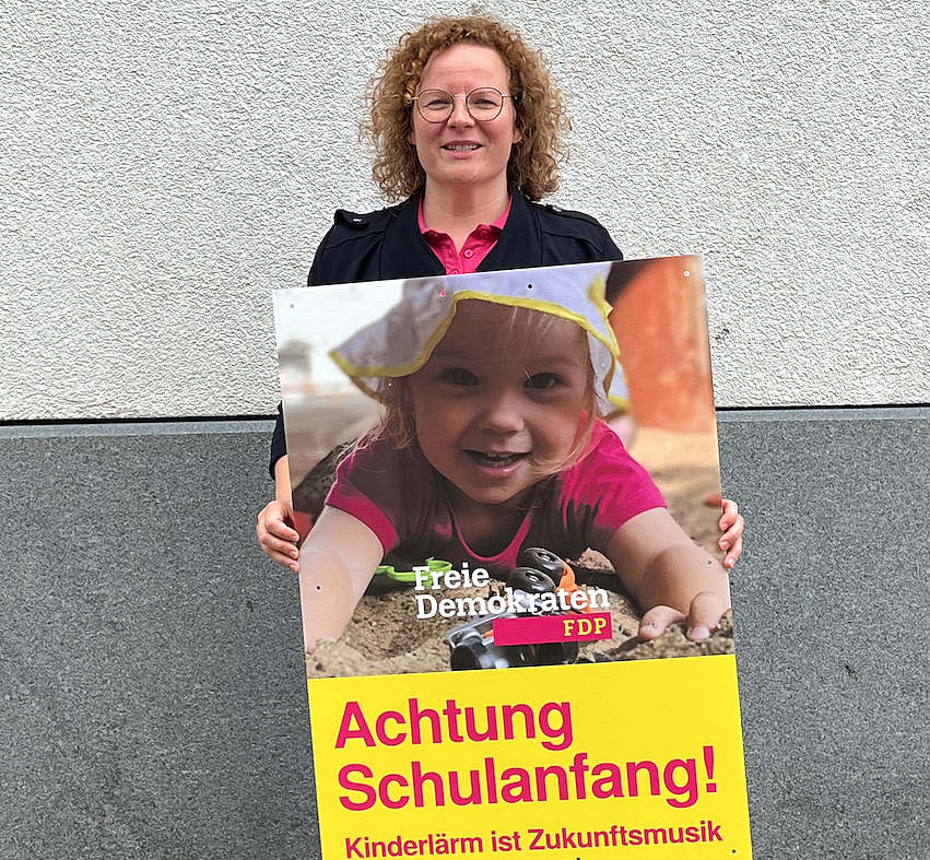 Bild: Plakataktion der FDP