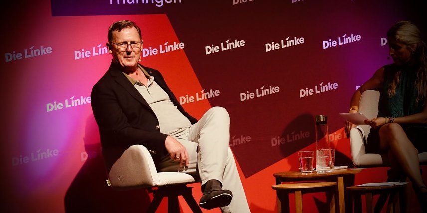 Bild: Bodo Ramelow auf Wahlkampftour in Nordhausen