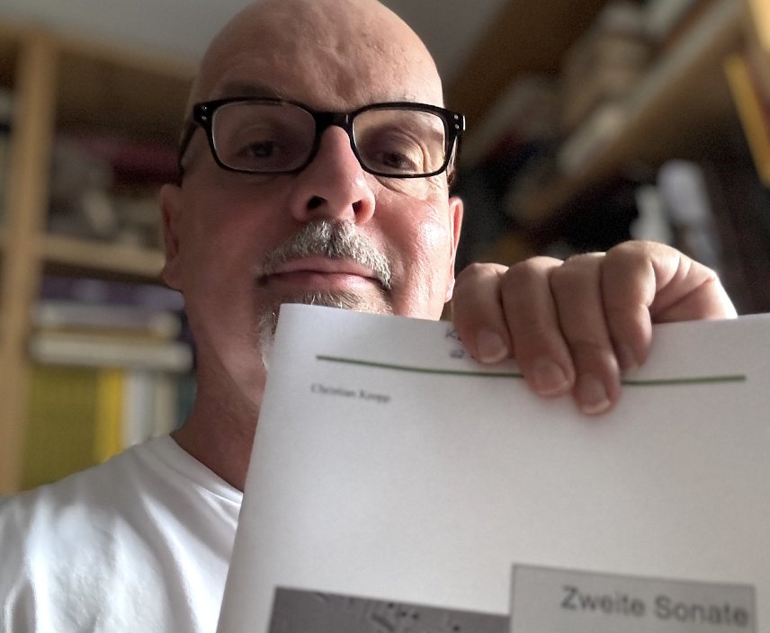 Bild: Christian Kropp mit seiner neuen Sonate