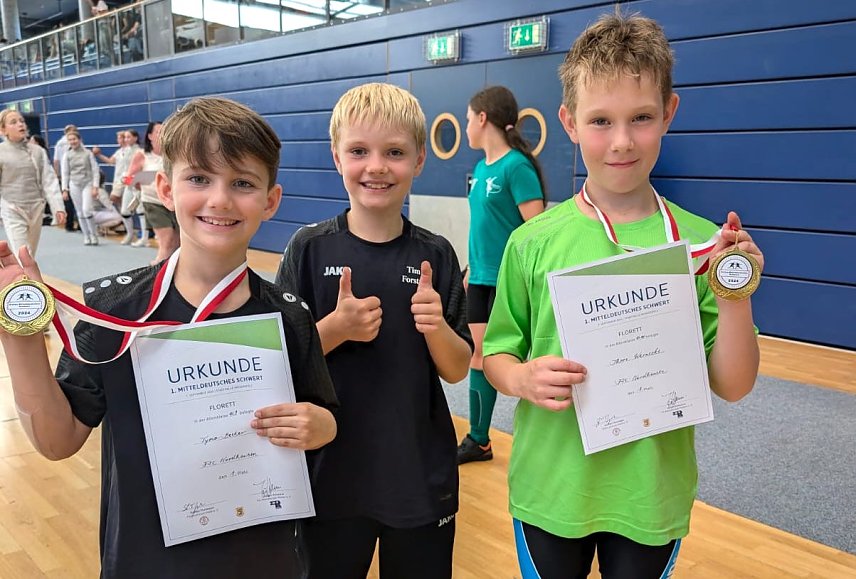 Bild: Tymo, Tim, Thore v.l.n.r.