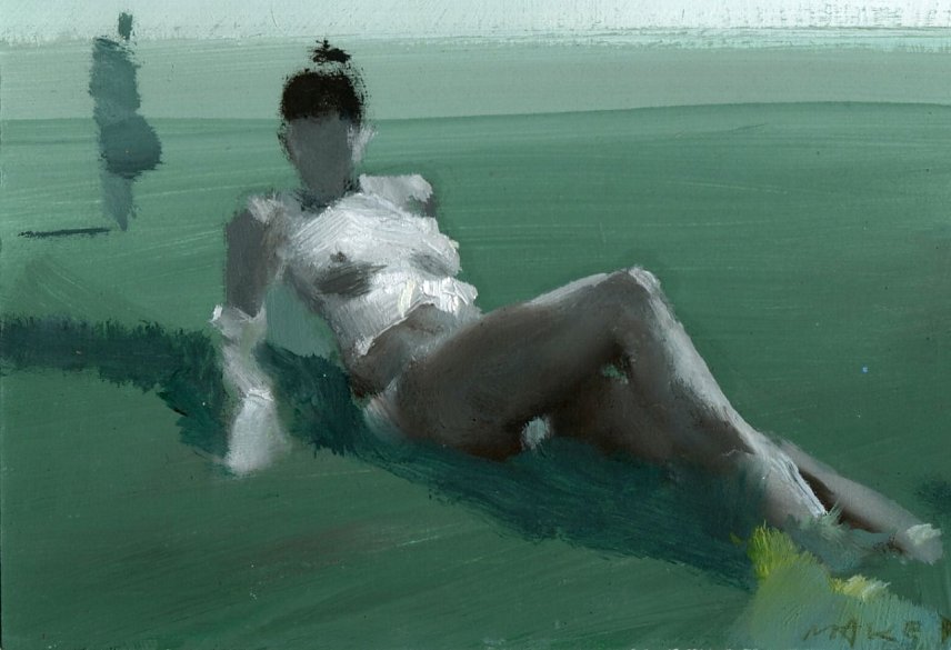 Bild: Gerd Mackensen, Ich bin frei, farbige Arbeit auf Karton, 2007, Repro Kneffel