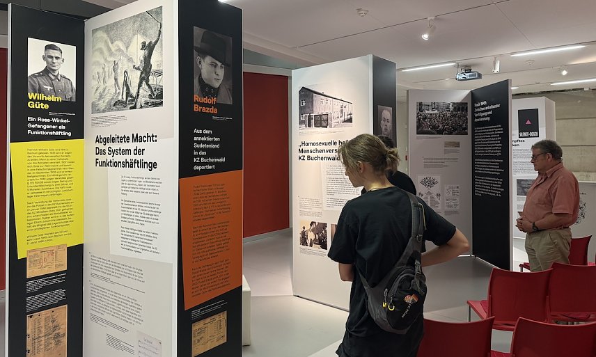 Bild: Ausstellung in der Flohburg "Rosa Winkel"