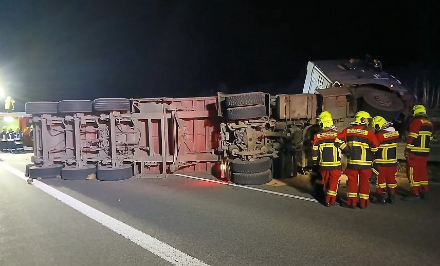Bild: Unfall auf der A71 gestern Abend