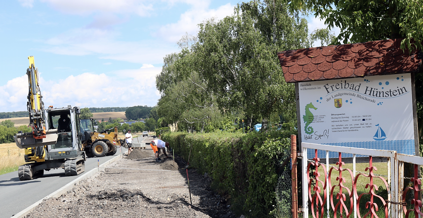 Bild: Im Landkreis rollten vielerorts die Bagger - hier am H&uuml;nstein