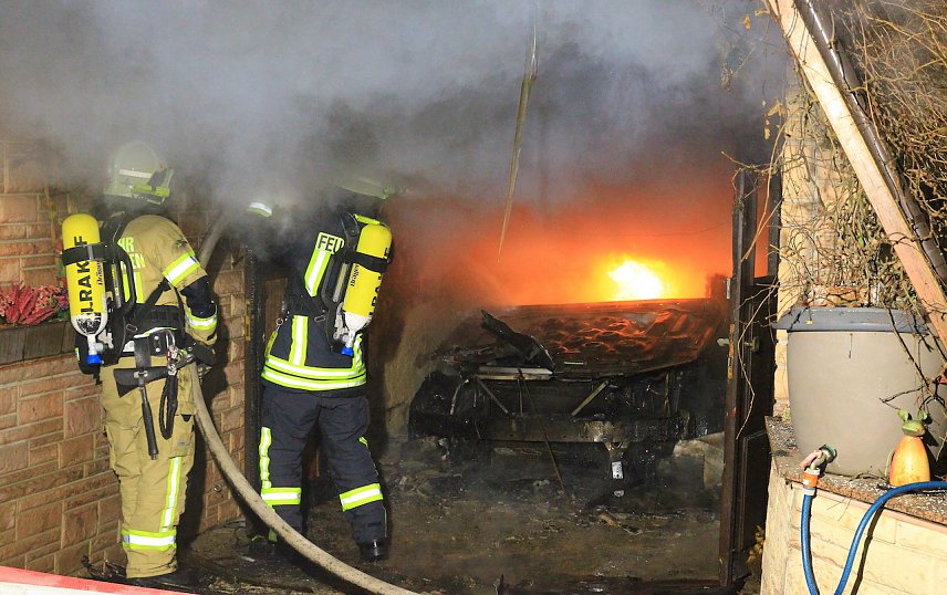 Bild: Garagenbrand in Sondershausen