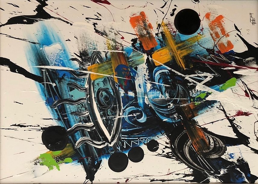 Bild: VHS-Kurs abstrakte Acrylmalerei