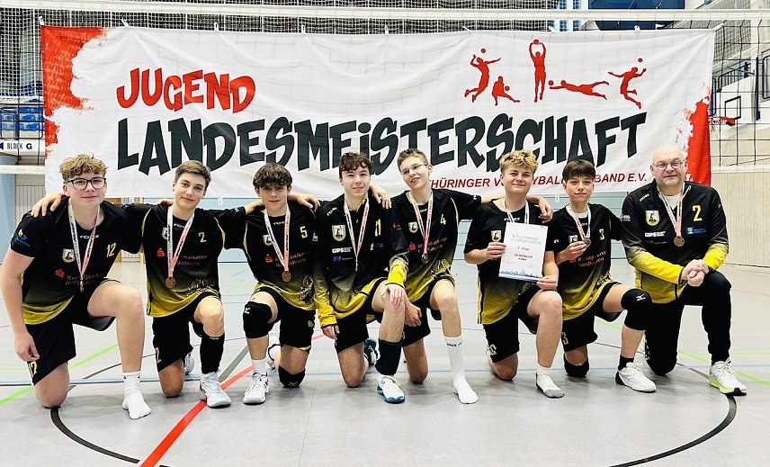 Bild: Gl&uuml;ckwunsch an die SVC-Jungs zur Bronzemedaille
