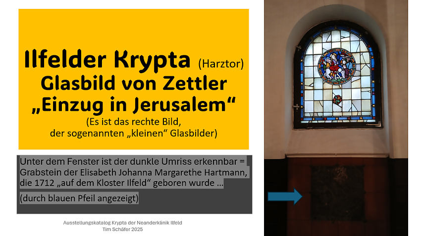 Bild: Ilfelder Glasfenster "Einzug in Jerusalem"