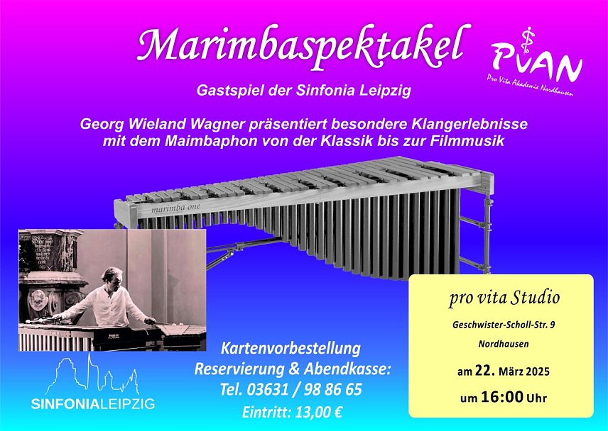 Bild: Marimbaspektakel an der pro vita