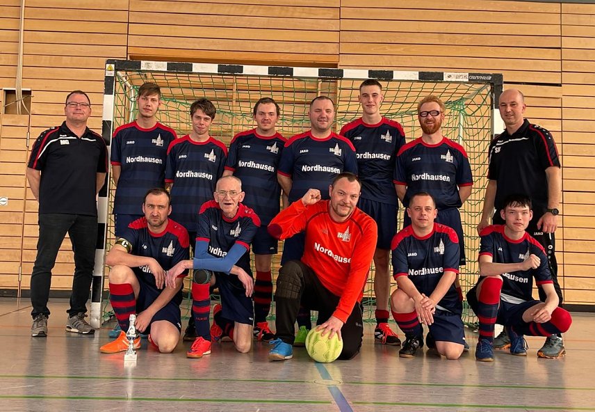 Bild: Fu&szlig;baller der Nordth&uuml;ringer Lebenshilfe siegen beim Cup an der Leinequelle