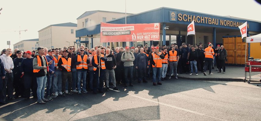 Bild: Streik bei Schachtbau Nordhausen