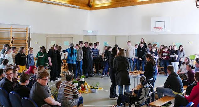 Bild: Musikwerkstatt im F&ouml;rderzentrum St. Martin