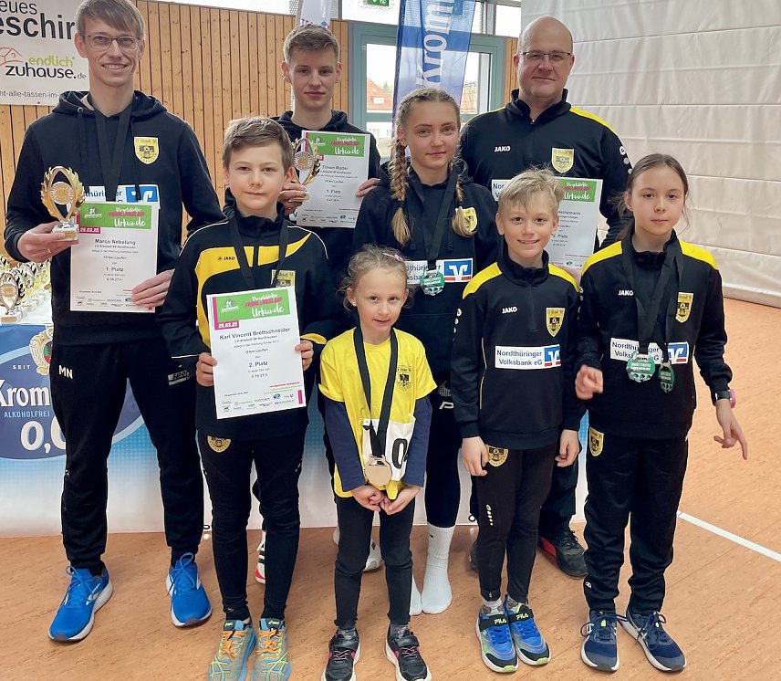 Bild: Erfolgreiches Leichtathletik-Team des LV Altstadt