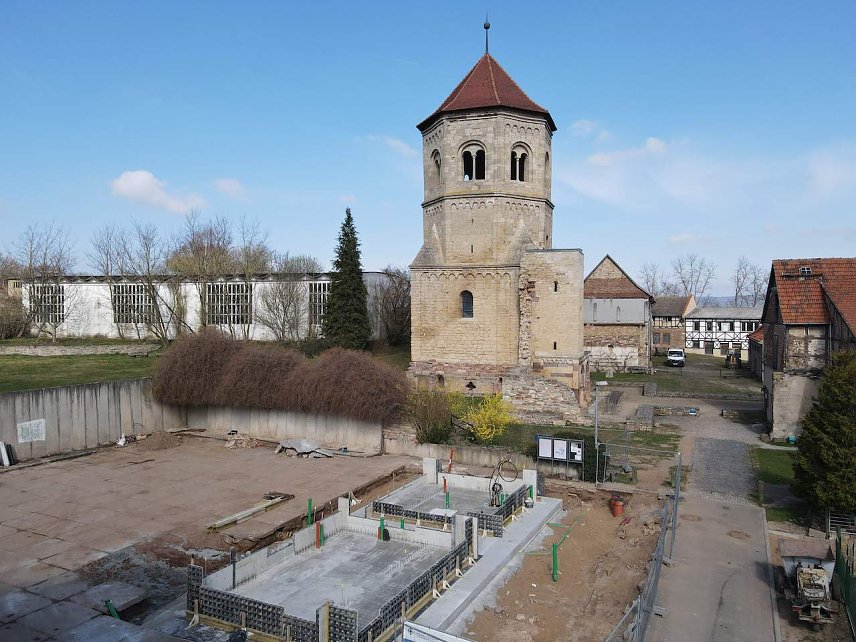 Bild: Im Kloster G&ouml;llingen wird ein neues Besucherzentrum gebaut,